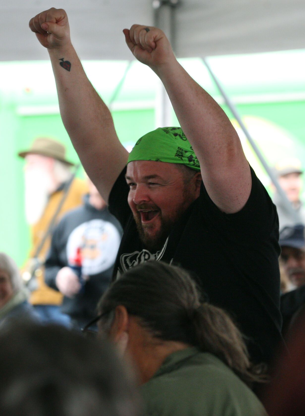 Andrew Bartlett celebrates